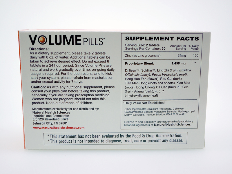Ingredients in Volume Pills