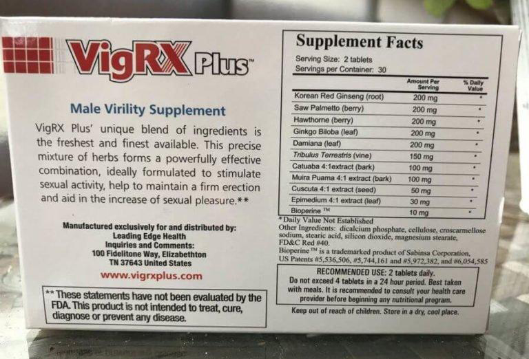 VigRx Plus Ingredients